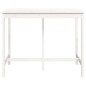 Tavolo da Bar Bianco 140x80x110 cm in Legno Massello di Pino Tavolo da Bar Bianco 140x80x110 cm in Legno Massello di Pino