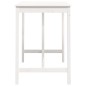 Tavolo da Bar Bianco 140x80x110 cm in Legno Massello di Pino Tavolo da Bar Bianco 140x80x110 cm in Legno Massello di Pino