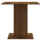 Tavolo da Pranzo Rovere Marrone 80x80x75 cm Legno Multistrato