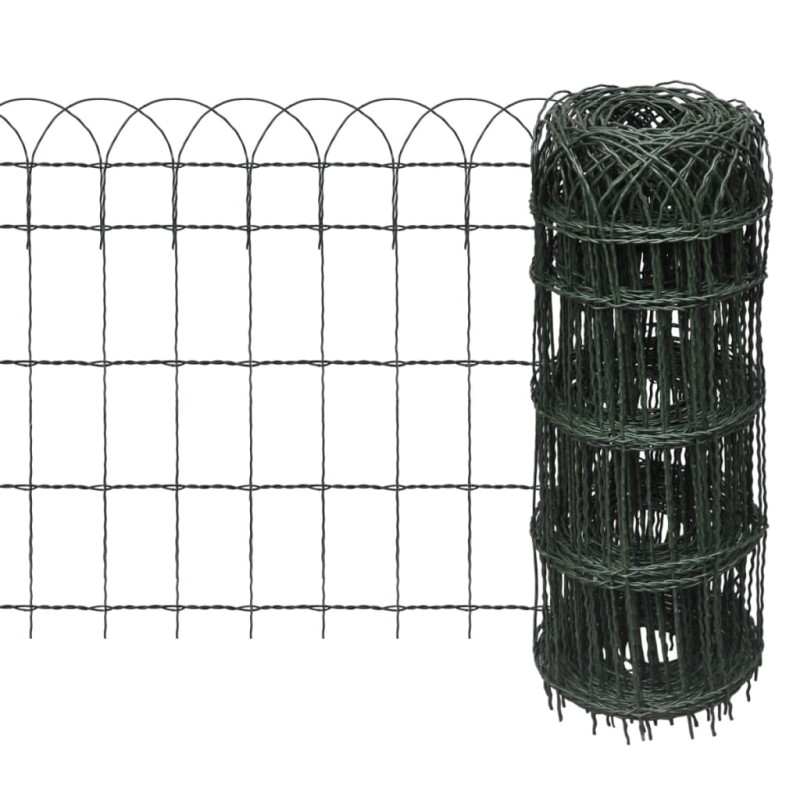 Recinzione per Giardino in Ferro Verniciato a Polvere 25x0,65 m Recinzione per Giardino in Ferro Verniciato a Polvere 25x0,65 m