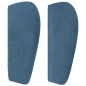 Testiera ad Orecchio Blu Scuro 183x23x78/88 cm in Velluto Testiera ad Orecchio Blu Scuro 183x23x78/88 cm in Velluto