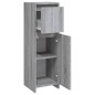 Armadietto Bagno Grigio Sonoma 30x30x95 cm in Legno Multistrato Armadietto Bagno Grigio Sonoma 30x30x95 cm in Legno Multistrato