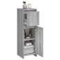 Armadietto Bagno Grigio Sonoma 30x30x95 cm in Legno Multistrato Armadietto Bagno Grigio Sonoma 30x30x95 cm in Legno Multistrato