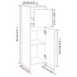 Armadietto Bagno Grigio Sonoma 30x30x95 cm in Legno Multistrato Armadietto Bagno Grigio Sonoma 30x30x95 cm in Legno Multistrato