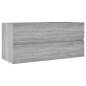 Mobile Lavabo Grigio Sonoma 100x38,5x45 cm in Legno Multistrato Mobile Lavabo Grigio Sonoma 100x38,5x45 cm in Legno Multistrato