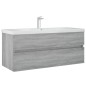 Mobile Lavabo Grigio Sonoma 100x38,5x45 cm in Legno Multistrato Mobile Lavabo Grigio Sonoma 100x38,5x45 cm in Legno Multistrato