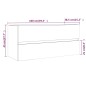Mobile Lavabo Grigio Sonoma 100x38,5x45 cm in Legno Multistrato Mobile Lavabo Grigio Sonoma 100x38,5x45 cm in Legno Multistrato