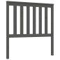 Testiera per Letto Grigia 96x6x101 cm in Legno Massello di Pino Testiera per Letto Grigia 96x6x101 cm in Legno Massello di Pino