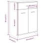 Armadietto Bagno Rovere Fumo 60x33x80 cm Legno Ingegnerizzato Armadietto Bagno Rovere Fumo 60x33x80 cm Legno Ingegnerizzato