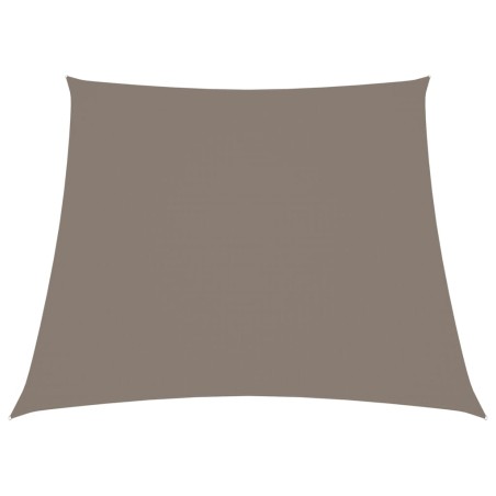 Parasole a Vela in Tela Oxford a Trapezio 3/5x4 m Tortora