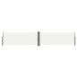 Tenda da Sole Laterale Retrattile Crema 117x600 cm Tenda da Sole Laterale Retrattile Crema 117x600 cm