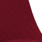 Sedie da Pranzo Girevoli 2 pz Rosso Vino in Velluto Sedie da Pranzo Girevoli 2 pz Rosso Vino in Velluto
