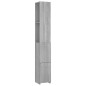 Armadietto Bagno Grigio Sonoma 25x25x170cm Legno Ingegnerizzato Armadietto Bagno Grigio Sonoma 25x25x170cm Legno Ingegnerizzato