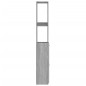 Armadietto Bagno Grigio Sonoma 25x25x170cm Legno Ingegnerizzato Armadietto Bagno Grigio Sonoma 25x25x170cm Legno Ingegnerizzato