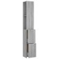 Armadietto Bagno Grigio Sonoma 25x25x170cm Legno Ingegnerizzato Armadietto Bagno Grigio Sonoma 25x25x170cm Legno Ingegnerizzato