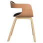 Sedie da Pranzo 2 pz Nere in Legno Curvato e Similpelle Sedie da Pranzo 2 pz Nere in Legno Curvato e Similpelle