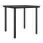 Set Pranzo da Giardino 5pz con Cuscini in Polyrattan e Acciaio
