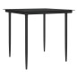 Set Pranzo da Giardino 5pz con Cuscini in Polyrattan e Acciaio Set Pranzo da Giardino 5pz con Cuscini in Polyrattan e Acciaio