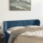 Testiera ad Orecchio Blu Scuro 147x23x78/88 cm in Velluto Testiera ad Orecchio Blu Scuro 147x23x78/88 cm in Velluto