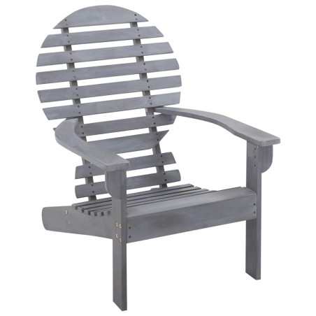 Sedia Adirondack in Legno Massello di Acacia Grigia