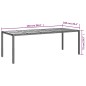 vidaXL Set da Pranzo da Giardino 11pz con Cuscini in Polyrattan Grigio vidaXL Set da Pranzo da Giardino 11pz con Cuscini in Polyrattan Grigio