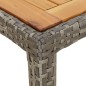 vidaXL Set da Pranzo da Giardino 5 pz con Cuscini in Polyrattan Grigio vidaXL Set da Pranzo da Giardino 5 pz con Cuscini in Polyrattan Grigio