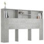 Testiera con Scomparti Grigio Cemento 160x19x103,5 cm Testiera con Scomparti Grigio Cemento 160x19x103,5 cm