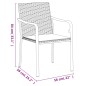 Set Pranzo da Giardino 7 pz con Cuscini in Polyrattan e Acciaio Set Pranzo da Giardino 7 pz con Cuscini in Polyrattan e Acciaio