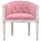 Sedia da Pranzo Rosa in Velluto Sedia da Pranzo Rosa in Velluto