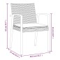Set Pranzo da Giardino 7 pz con Cuscini in Polyrattan e Acciaio Set Pranzo da Giardino 7 pz con Cuscini in Polyrattan e Acciaio