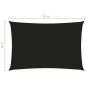 Parasole a Vela Oxford Rettangolare 2x4 m Nero Parasole a Vela Oxford Rettangolare 2x4 m Nero