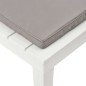 Sedie a Sdraio da Giardino e Cuscini 2 pz in Plastica Bianche Sedie a Sdraio da Giardino e Cuscini 2 pz in Plastica Bianche