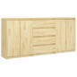 Credenze 3 pz in Legno Massello di Pino Credenze 3 pz in Legno Massello di Pino