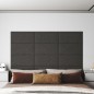 Pannelli Murali 12 pz Grigio Scuro 60x30 cm in Tessuto 2,16 m² Pannelli Murali 12 pz Grigio Scuro 60x30 cm in Tessuto 2,16 m²
