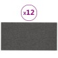 Pannelli Murali 12 pz Grigio Scuro 60x30 cm in Tessuto 2,16 m² Pannelli Murali 12 pz Grigio Scuro 60x30 cm in Tessuto 2,16 m²