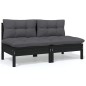 vidaXL Set Divani da Giardino 5 pz con Cuscini Legno Massello di Pino vidaXL Set Divani da Giardino 5 pz con Cuscini Legno Massello di Pino