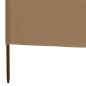 Paravento a 3 Pannelli in Tessuto 400x120cm Grigio Talpa Paravento a 3 Pannelli in Tessuto 400x120cm Grigio Talpa