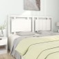 vidaXL Testiera per Letto Bianca 165,5x4x100 cm Legno Massello di Pino