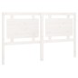 vidaXL Testiera per Letto Bianca 165,5x4x100 cm Legno Massello di Pino