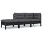 Set Divani da Giardino 8 pz con Cuscini Legno Massello di Pino Set Divani da Giardino 8 pz con Cuscini Legno Massello di Pino