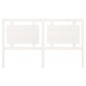 vidaXL Testiera per Letto Bianca 165,5x4x100 cm Legno Massello di Pino