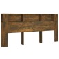 Testiera con Scomparti Rovere Fumo 220x18,5x104,5 cm Testiera con Scomparti Rovere Fumo 220x18,5x104,5 cm