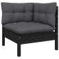 Set Divani da Giardino 9 pz con Cuscini Legno Massello di Pino Set Divani da Giardino 9 pz con Cuscini Legno Massello di Pino