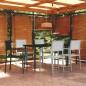 Set Mobili da Pranzo per Giardino 7 pz Nero e Bianco Set Mobili da Pranzo per Giardino 7 pz Nero e Bianco