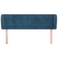 Testiera ad Orecchio Blu Scuro 147x23x78/88 cm in Velluto Testiera ad Orecchio Blu Scuro 147x23x78/88 cm in Velluto
