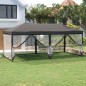 Tenda per Feste Pieghevole con Pareti Laterali Antracite 3x6 m Tenda per Feste Pieghevole con Pareti Laterali Antracite 3x6 m