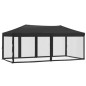 Tenda per Feste Pieghevole con Pareti Laterali Antracite 3x6 m Tenda per Feste Pieghevole con Pareti Laterali Antracite 3x6 m