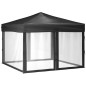 Tenda per Feste Pieghevole con Pareti Laterali Antracite 3x3 m Tenda per Feste Pieghevole con Pareti Laterali Antracite 3x3 m