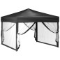 Tenda per Feste Pieghevole con Pareti Laterali Antracite 3x3 m Tenda per Feste Pieghevole con Pareti Laterali Antracite 3x3 m