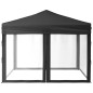 Tenda per Feste Pieghevole con Pareti Laterali Antracite 3x3 m Tenda per Feste Pieghevole con Pareti Laterali Antracite 3x3 m